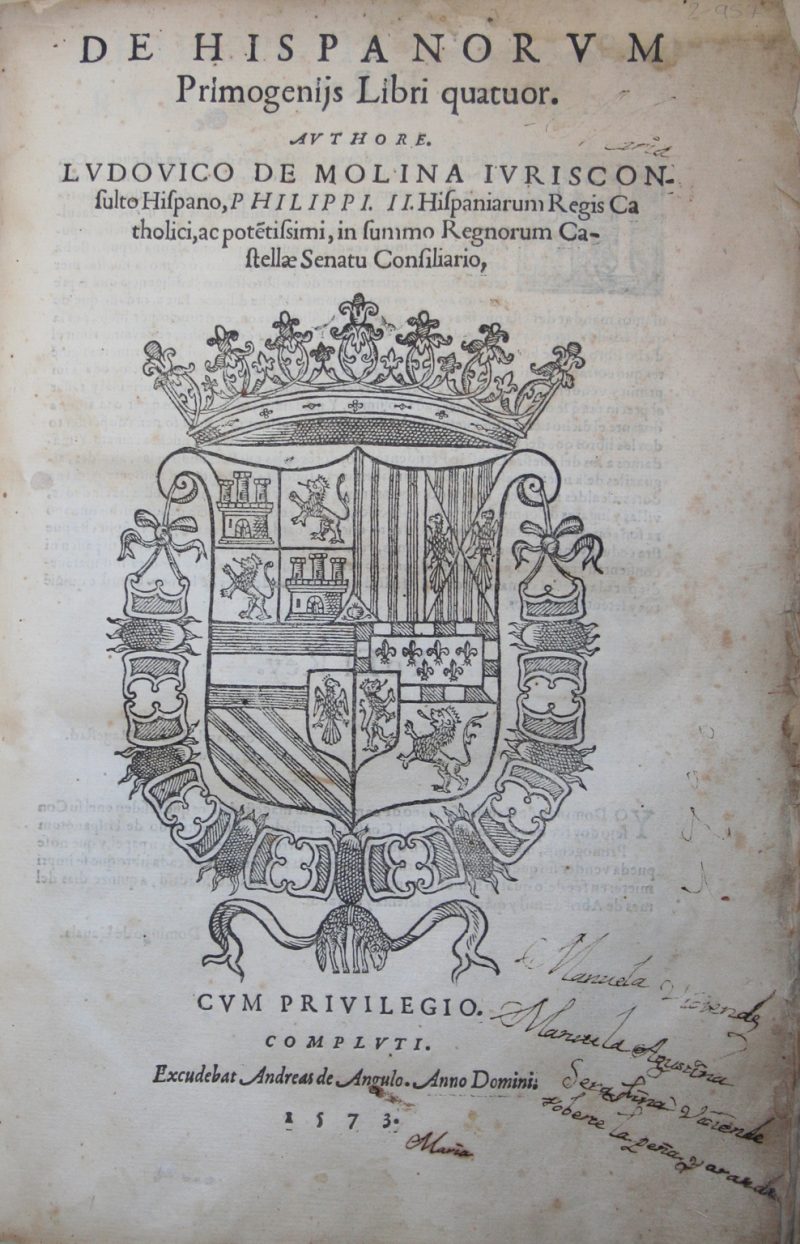 Hispanorum primogeniis libri quatuor, 1573
